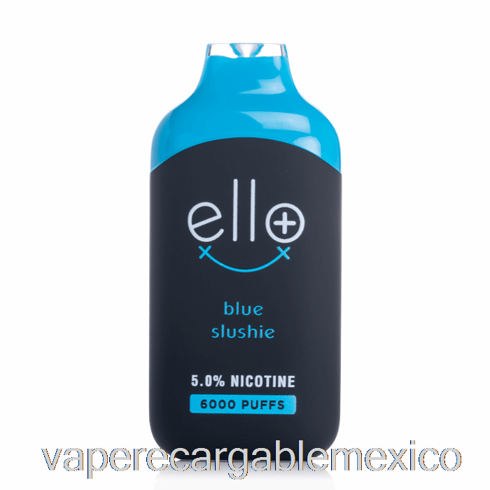 Vape Recargable Blvk Ello Plus 6000 Granizado Hielo Azul Desechable